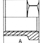 Sárgaréz fitting - Szűkített közcsavar KB