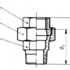 Horganyozott fitting Hollandi egyenes KB