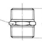 Horganyozott fitting Közcsavar